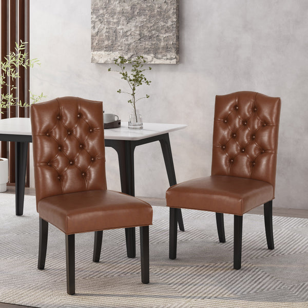 Gdf Studio Winfough Contemporary Tufted Dining Chairs Set Of 2