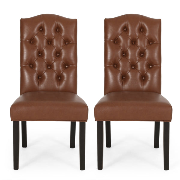 gdf studio Winfough Contemporary Tufted Dining Chairs Set of 2