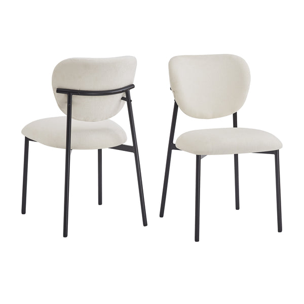 Gdf Studio Wionell Upholstered Luxury Beige Dining Chairs Set Of 2