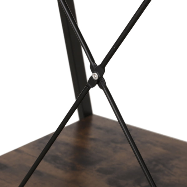 Gdf Studio Wolfe Modern Industrial 4 Shelf Etagere Ladder Bookcase