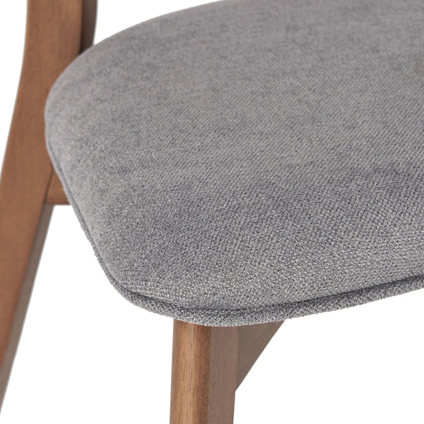 Gdf Studio Wrene Mid-Century Walnut Finished Frame Dining Chairs Set Of 4