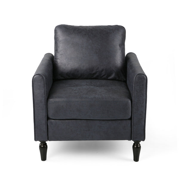 Gdf Studio Xyan Contemporary Club Chair With Plush Microfiber Cushions