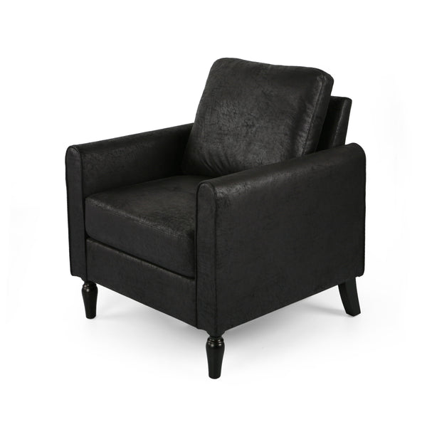 gdf studio Xyan Contemporary Club Chair with Plush Microfiber Cushions