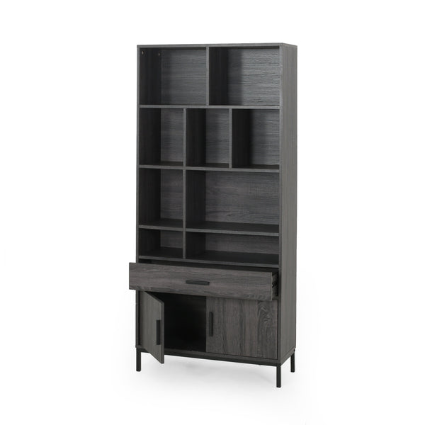 Gdf Studio Yelianny Bookcase With Storage Cabinet & Drawer