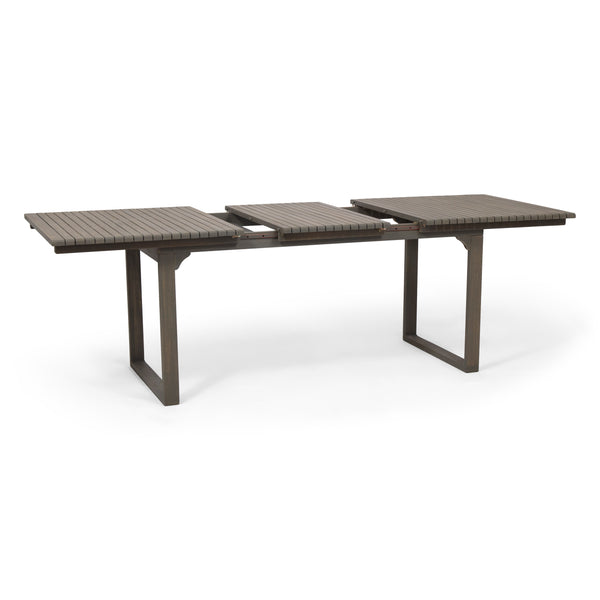 gdf studio Yilia Outdoor Expandable Acacia Wood Dining Table