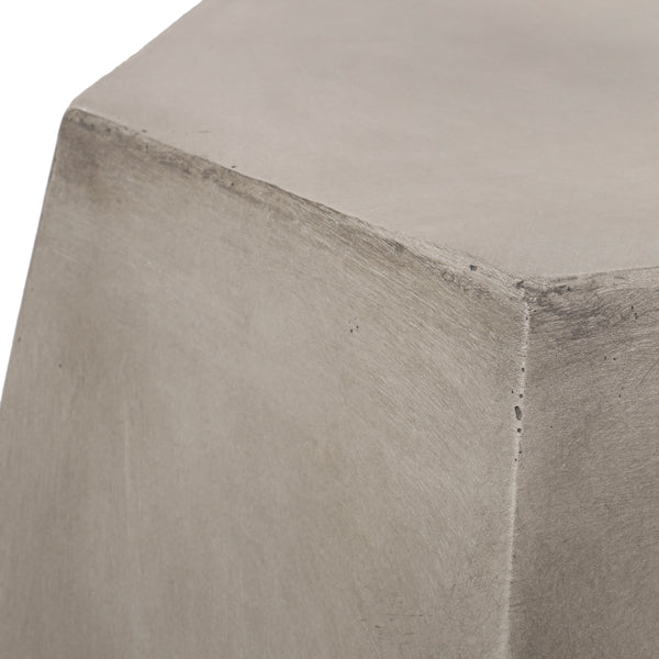 Gdf Studio Yishai Outdoor Lightweight Concrete Side Table