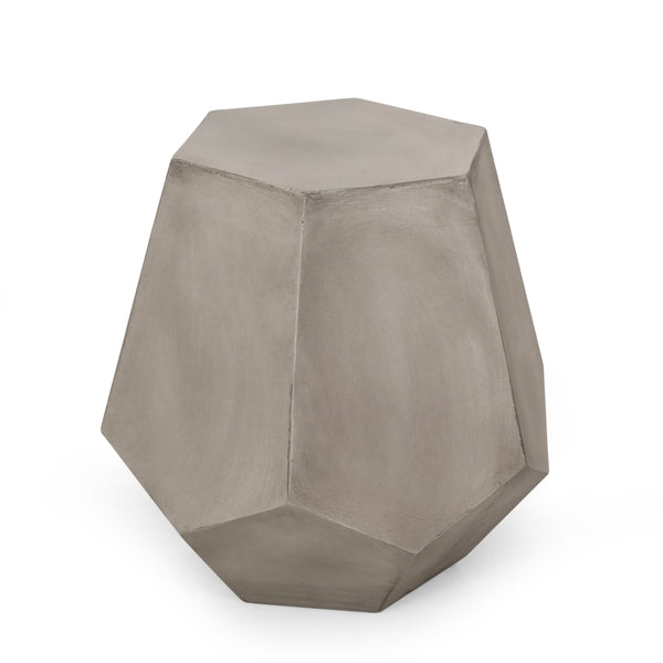 gdf studio Yishai Outdoor Lightweight Concrete Side Table