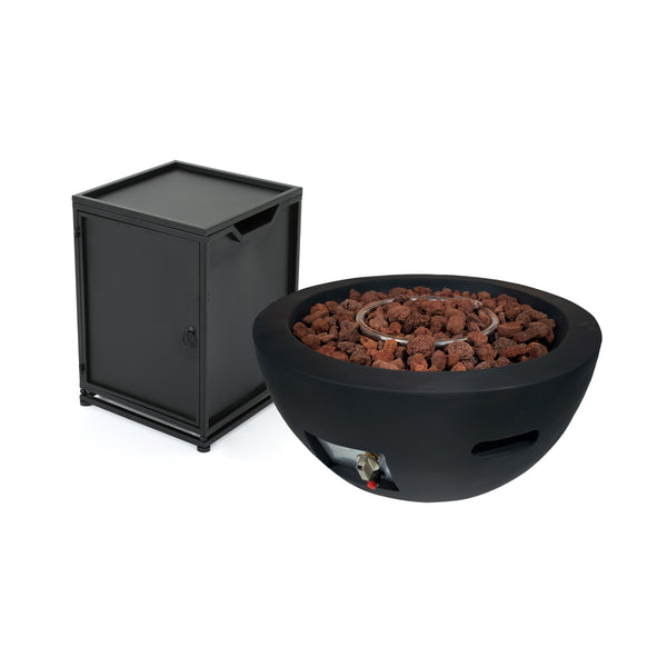 gdf studio Yolanda Fast Outdoor 27" Bowl Shaped Fire Pit