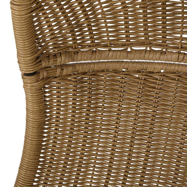 Gdf Studio Yukon Outdoor Wicker Hanging Basket Chair With Cushions