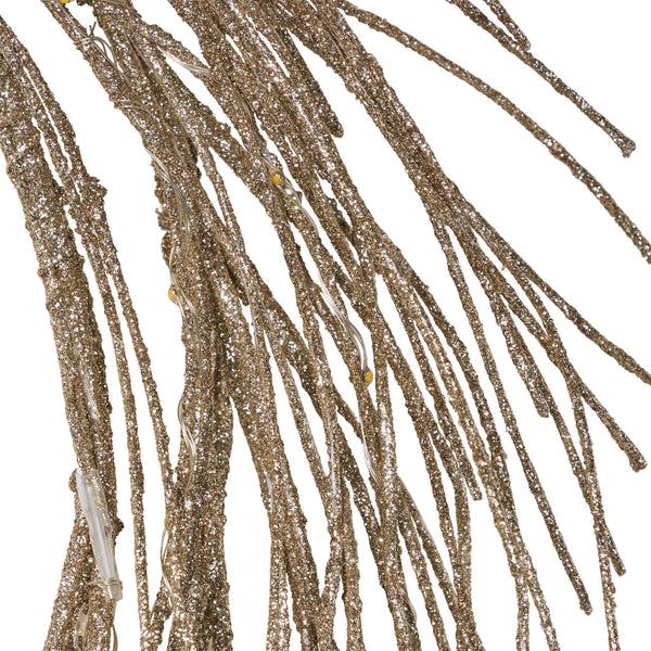 Gdf Studio Yulani 24" Pre-lit Warm White LED Artificial Christmas Wreath