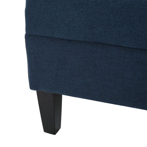 Gdf Studio Zahra Contemporary Tufted Fabric Ottoman