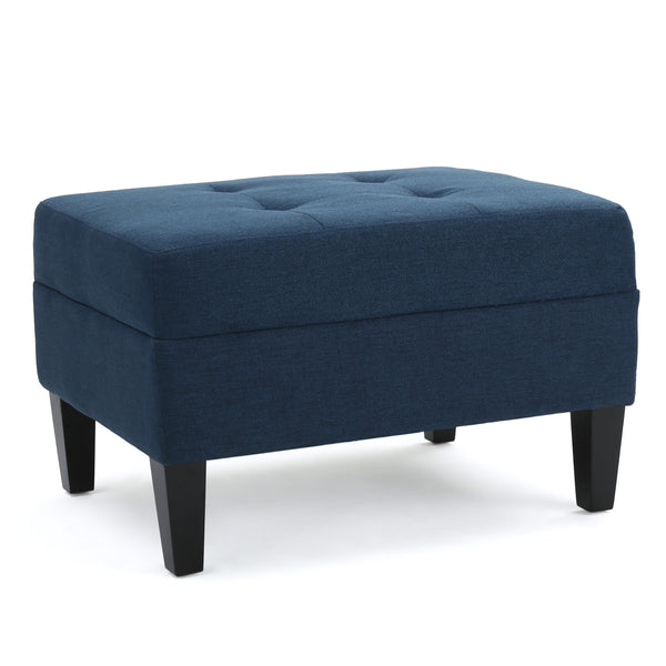 gdf studio Zahra Contemporary Tufted Fabric Ottoman