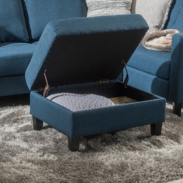 Gdf Studio Zahra Contemporary Tufted Fabric Storage Ottoman