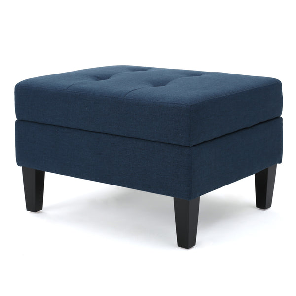 gdf studio Zahra Contemporary Tufted Fabric Storage Ottoman