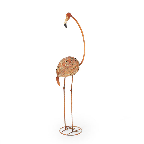 Gdf Studio Zamiah Outdoor Flamingo Garden Art Decor (Set Of 2)