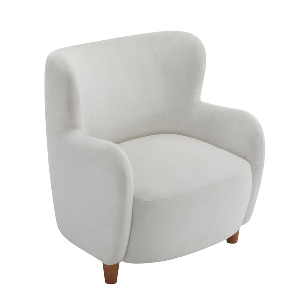 Gdf Studio Zoe Fabric Wingback Accent Chairs Single Sofa