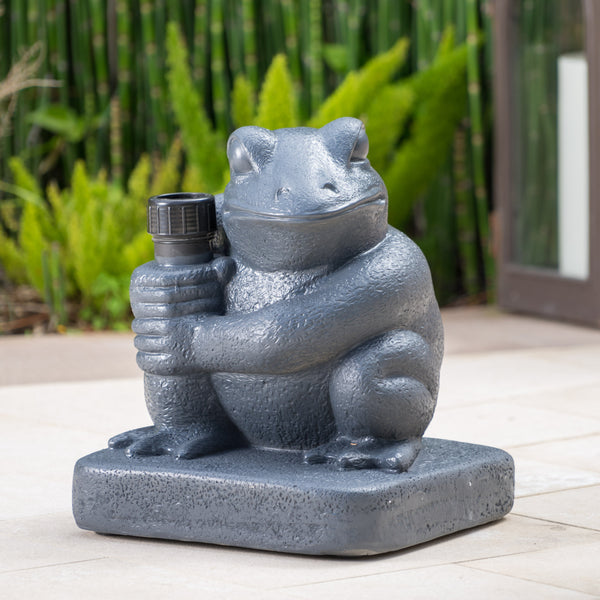 Gdf Studio Zues Outdoor 55lbs Green Frog Umbrella Base