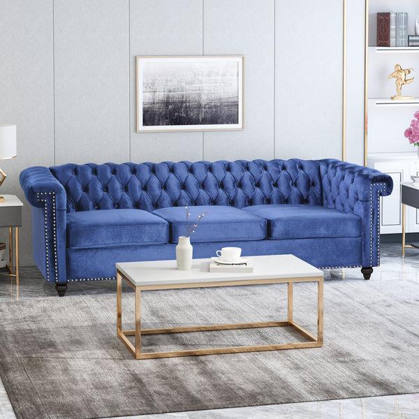 gdf studio Zyiere Tufted Chesterfield 3 Seater Sofa