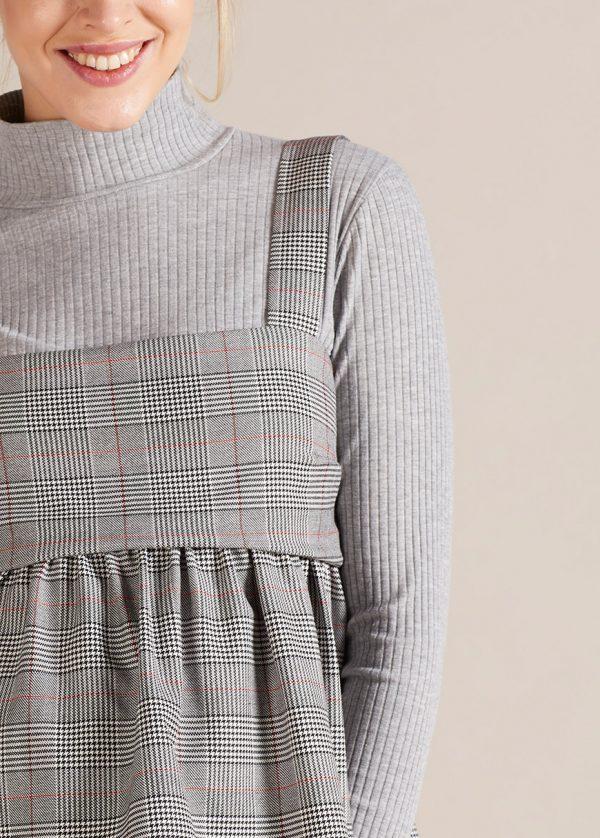 Gebe Maternity Blouse For Pregnancy Prensdegalle Grey (B25)