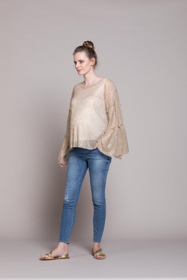 gebe maternity Blouse for Pregnancy Gold
