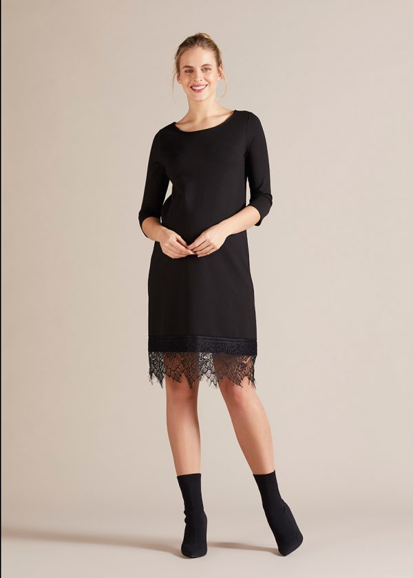 Gebe Maternity Dress For Pregnancy Black (006)