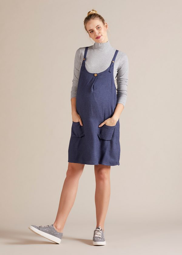 Gebe Maternity Dress For Pregnancy Indigo Blue (050)