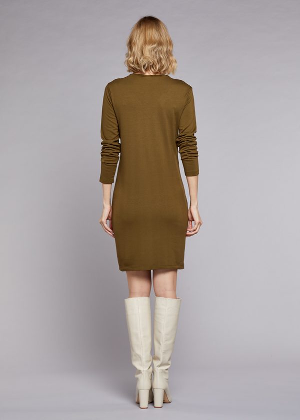 Gebe Maternity Dress For Pregnancy Khaki Green (032)