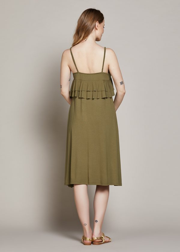 Gebe Maternity Dress For Pregnancy Olive (035)