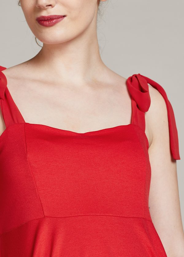 Gebe Maternity Dress For Pregnancy Red (556)