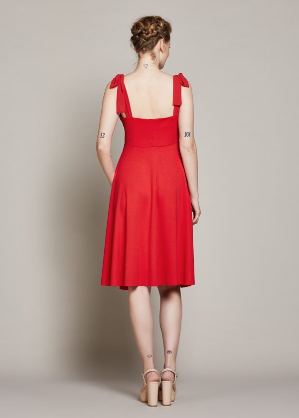 Gebe Maternity Dress For Pregnancy Red (556)