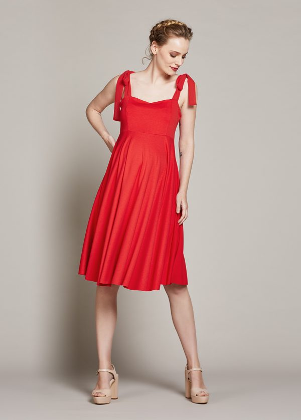 Gebe Maternity Dress For Pregnancy Red (556)