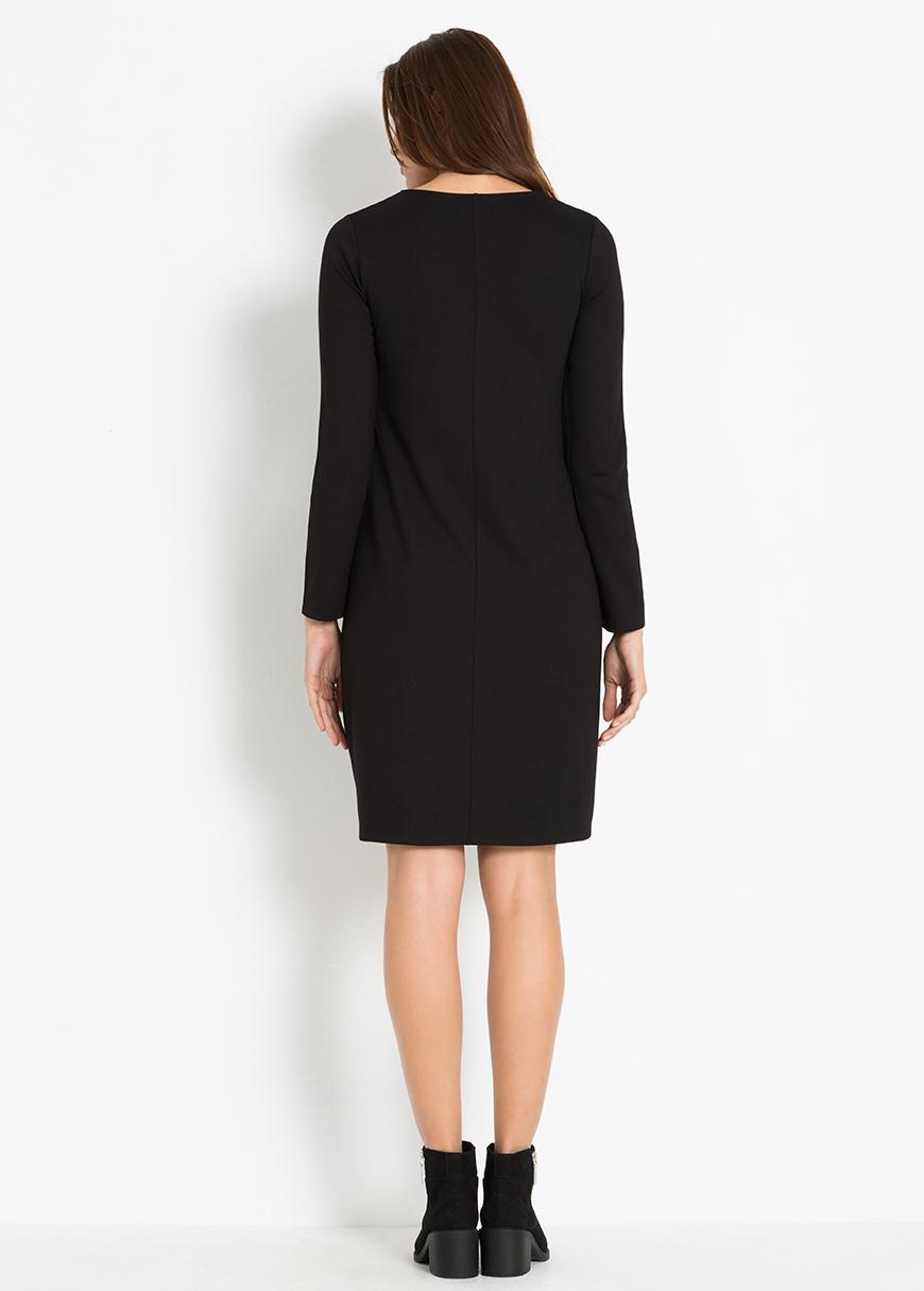 Gebe Maternity Dress For Pregnancy – Ringa Black (006)