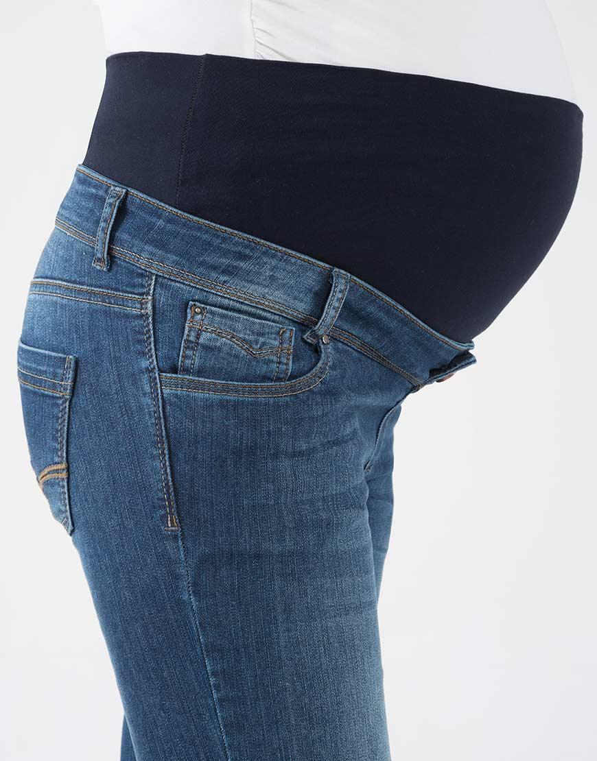 Gebe Maternity Jean Pants For Pregnancy Blue