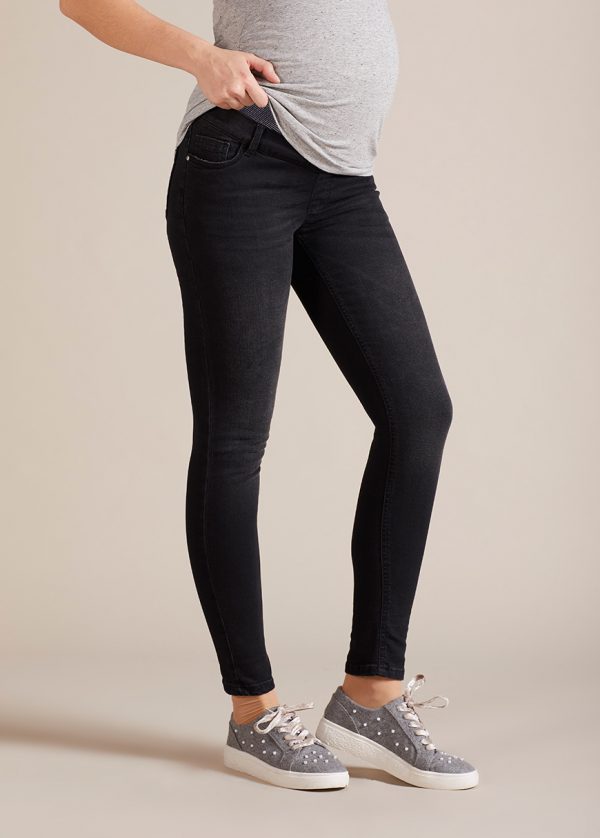 Gebe Maternity Jeans For Pregnancy Black (006)