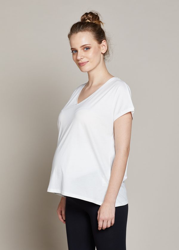 Gebe Maternity Organic T-shirt Sima Ecru (934)
