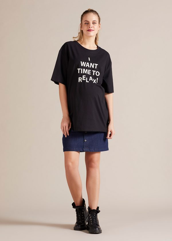 Gebe Maternity Skirt For Pregnancy Dark Blue