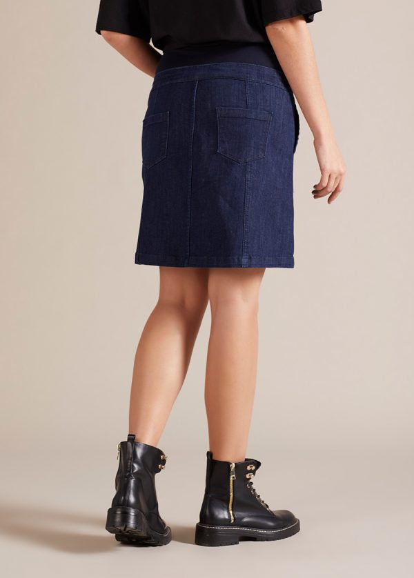 Gebe Maternity Skirt For Pregnancy Dark Blue