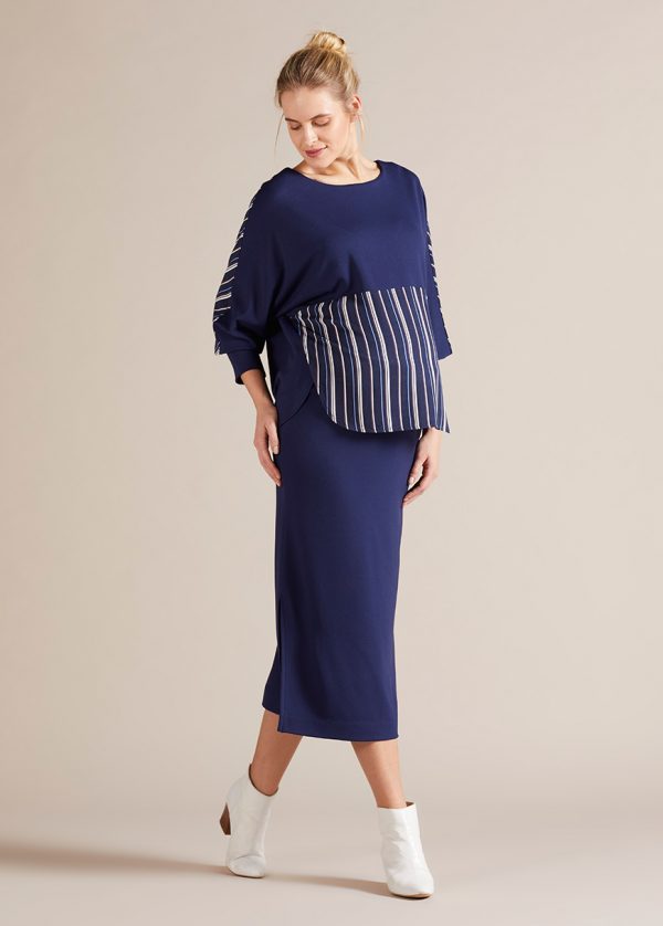 Gebe Maternity Skirt For Pregnancy Navy (A50)