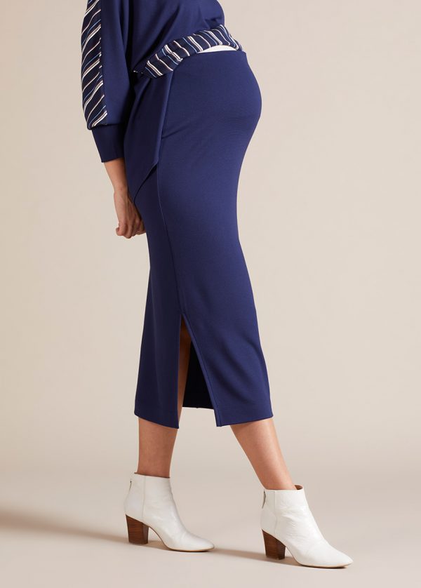 Gebe Maternity Skirt For Pregnancy Navy (A50)