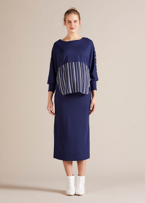 gebe maternity Skirt For Pregnancy Navy (A50)