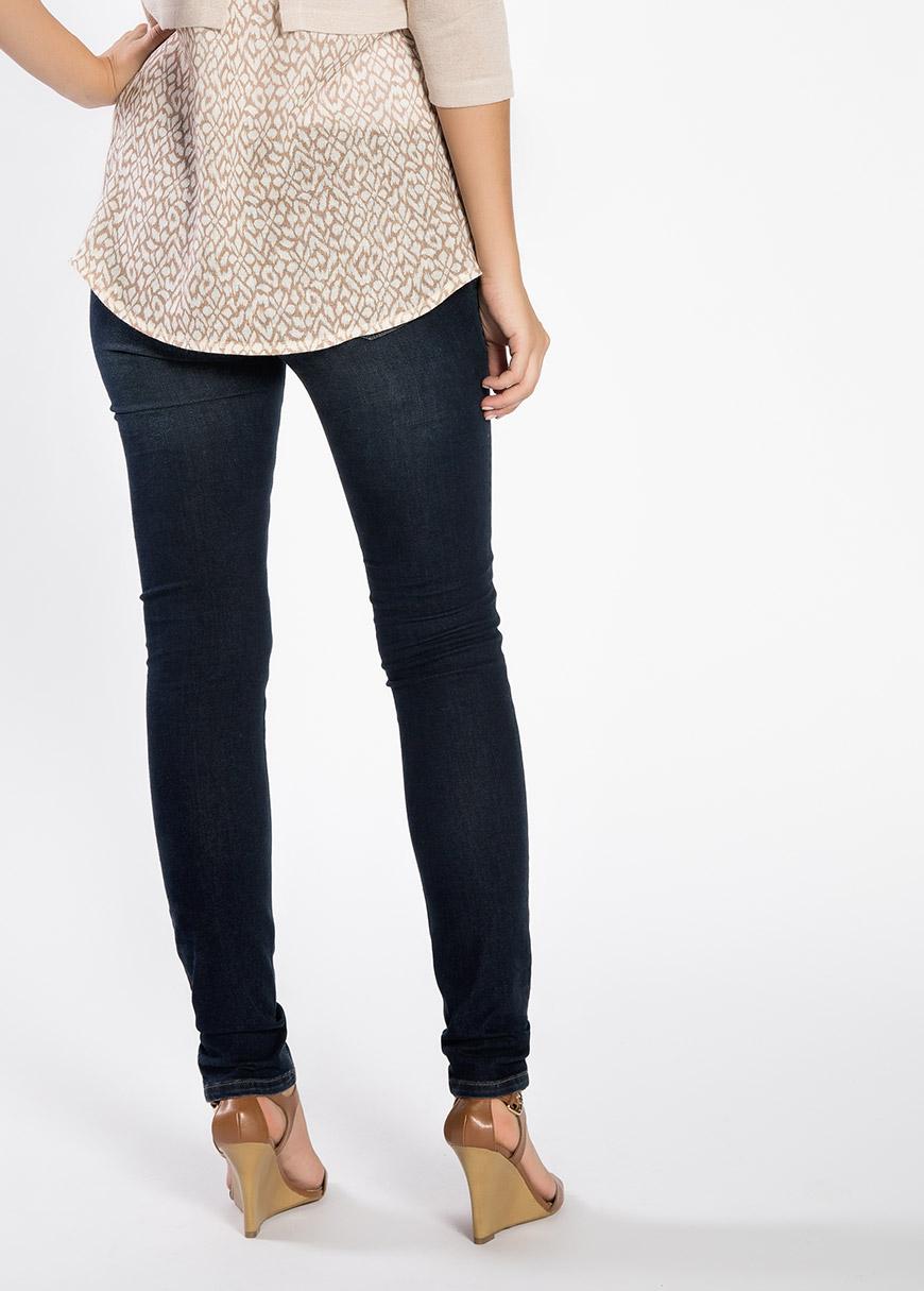 Gebe Maternity Slimfit Pants For Pregnancy Blue