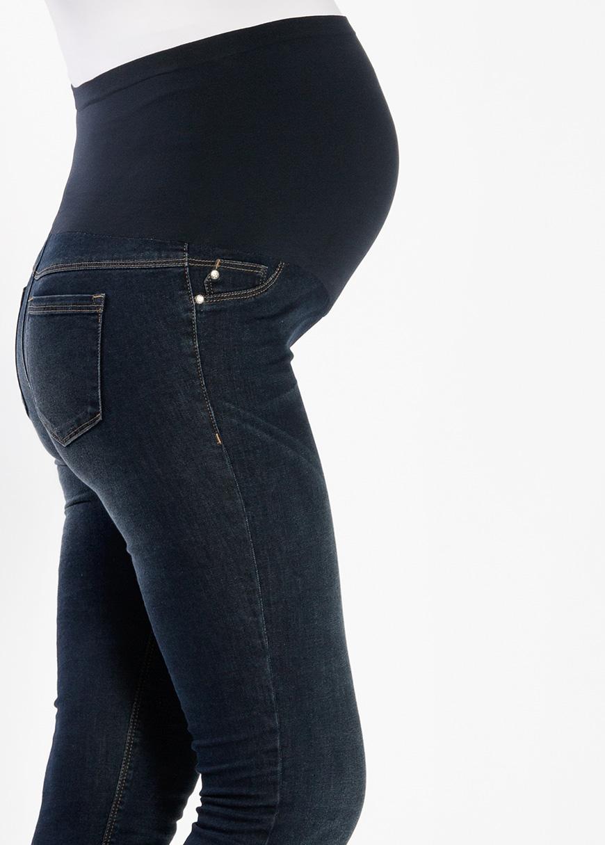 Gebe Maternity Slimfit Pants For Pregnancy Blue