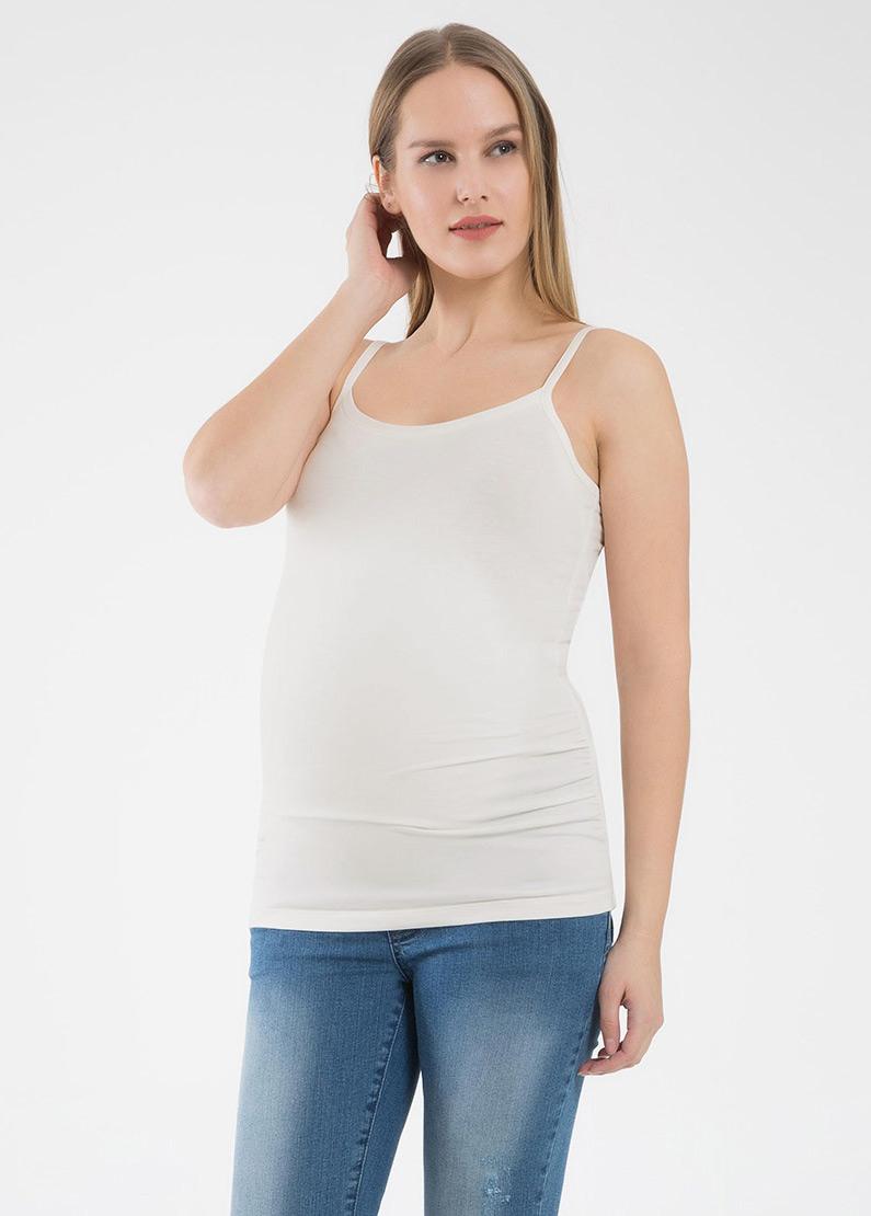 Gebe Maternity Tank Top Reko White (001)