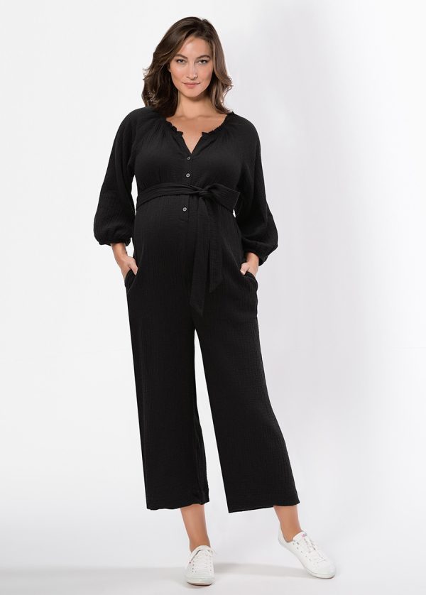gebe maternity Truvacar Sleeve Pregnancy jumpsuit