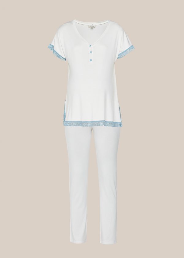 gebe maternity Pijama Celina for Pregnancy Grey (977)