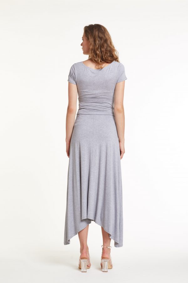 Gebe Maternity Skirt For Pregnancy Grey Melange (029)