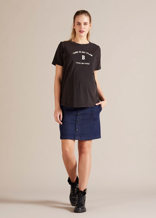 gebe maternity T-Shirt Azur for Pregnancy Black (006)