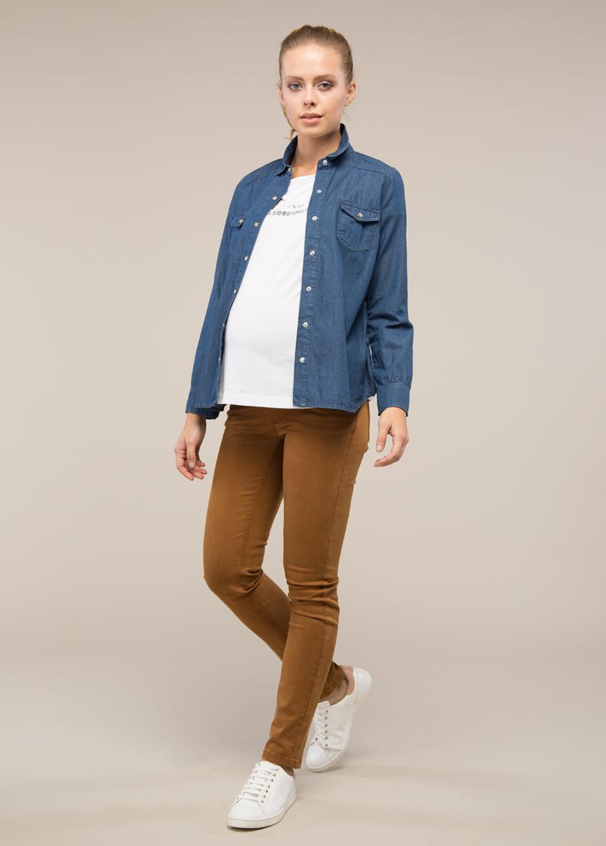 gebe maternity Tibby Slimfit Pregnancy Jeans Dark Brown