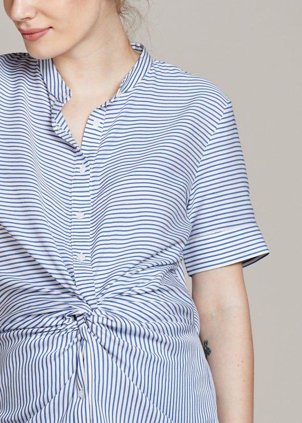 Gebe Maternity Tunic For Pregnancy Blue Stripe (B104)