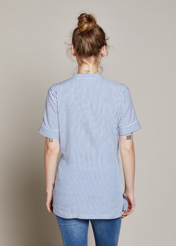 Gebe Maternity Tunic For Pregnancy Blue Stripe (B104)